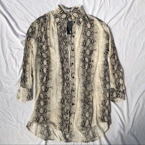 LAST CHANCE snake print shirt dress